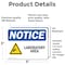 Signmission Laboratory Area Sign With Symbol, 5 in W x Rectangle, Vinyl Decal OS-2PACK-NS-D-35-L-13935 - alternate 3
